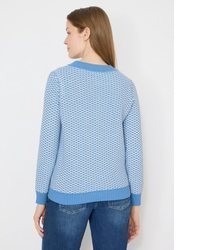 hellblauer Strick Pullover von Cecil