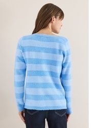 hellblauer Strick Pullover von Cecil