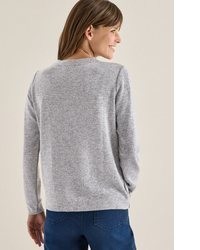 hellblauer Strick Pullover von Cecil