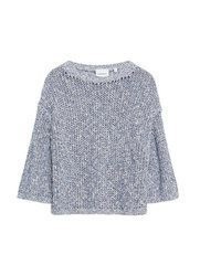hellblauer Strick Pullover von Comma