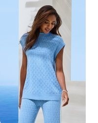 hellblauer Strick Pullover von French Connection