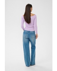 hellblauer Strick Pullover von Kaffe