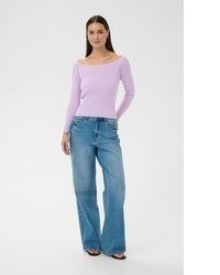 hellblauer Strick Pullover von Kaffe