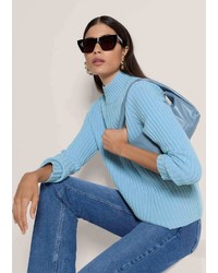 hellblauer Strick Pullover von Madeleine