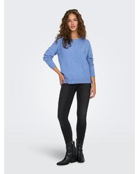 hellblauer Strick Pullover von Only