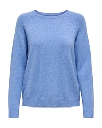 hellblauer Strick Pullover von Only