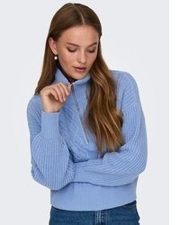 hellblauer Strick Pullover von Only