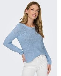 hellblauer Strick Pullover von Only