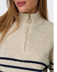 hellblauer Strick Pullover von Only