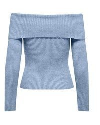 hellblauer Strick Pullover von Only