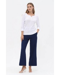 hellblauer Strick Pullover von Passioni