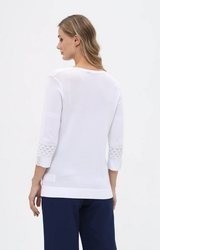 hellblauer Strick Pullover von Passioni