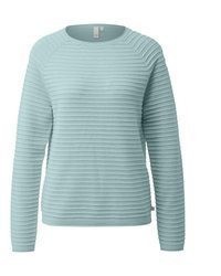 hellblauer Strick Pullover von QS