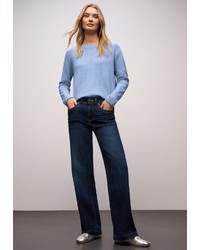 hellblauer Strick Pullover von STREET ONE
