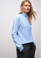 hellblauer Strick Pullover von STREET ONE