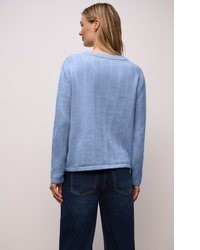 hellblauer Strick Pullover von STREET ONE
