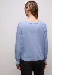 hellblauer Strick Pullover von STREET ONE