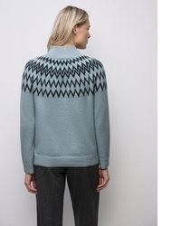hellblauer Strick Pullover von STREET ONE