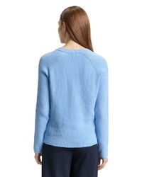 hellblauer Strick Pullover von Tom Tailor