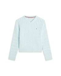 hellblauer Strick Pullover von Tommy Hilfiger