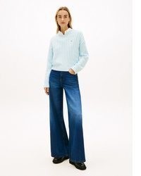 hellblauer Strick Pullover von Tommy Hilfiger