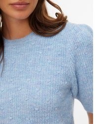 hellblauer Strick Pullover von Vero Moda