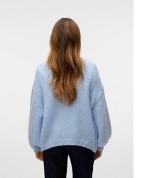 hellblauer Strick Pullover von Vero Moda