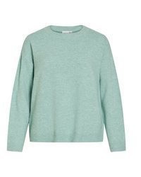 hellblauer Strick Pullover von Vila