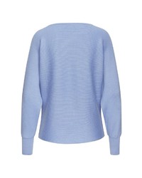 hellblauer Strick Pullover von VIVANCE