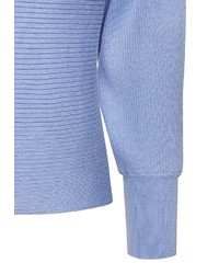 hellblauer Strick Pullover von VIVANCE