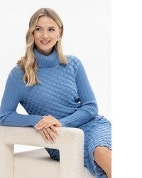 hellblauer Strick Rollkragenpullover von Passioni