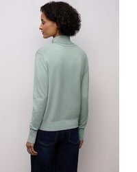 hellblauer Strick Rollkragenpullover von STREET ONE