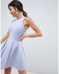 hellblaues ausgestelltes Kleid von ASOS DESIGN