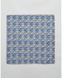 hellblaues Baumwolle Einstecktuch mit Blumenmuster von Jack and Jones