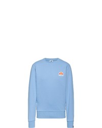 hellblaues bedrucktes Fleece-Sweatshirt von Ellesse