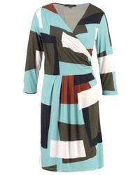 hellblaues bedrucktes Freizeitkleid von Ilse Jacobsen