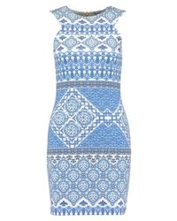 hellblaues bedrucktes Freizeitkleid von Ivyrevel