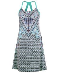 hellblaues bedrucktes Freizeitkleid von Prana