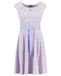 hellblaues bedrucktes Freizeitkleid von Taifun