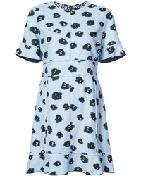 hellblaues bedrucktes Kleid von Proenza Schouler