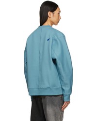 hellblaues bedrucktes Sweatshirt von Ader Error