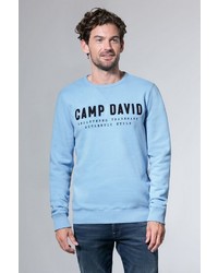 hellblaues bedrucktes Sweatshirt von Camp David