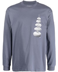 hellblaues bedrucktes Sweatshirt von Carhartt WIP
