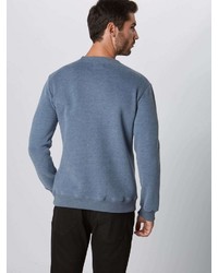 hellblaues bedrucktes Sweatshirt von Derbe