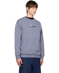 hellblaues bedrucktes Sweatshirt von Dime