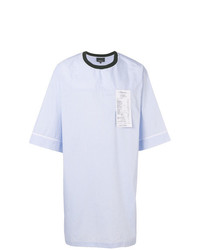 hellblaues bedrucktes T-Shirt mit einem Rundhalsausschnitt von 3.1 Phillip Lim