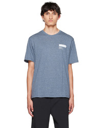 hellblaues bedrucktes T-Shirt mit einem Rundhalsausschnitt von AFFXWRKS