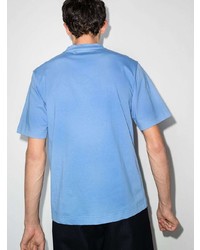 hellblaues bedrucktes T-Shirt mit einem Rundhalsausschnitt von Missoni