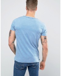 hellblaues bedrucktes T-shirt von Scotch & Soda