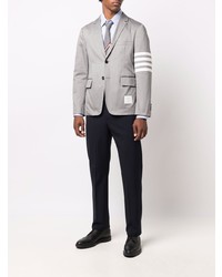 hellblaues besticktes Langarmhemd von Thom Browne